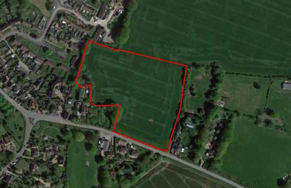 Wittersham - aerial map of land